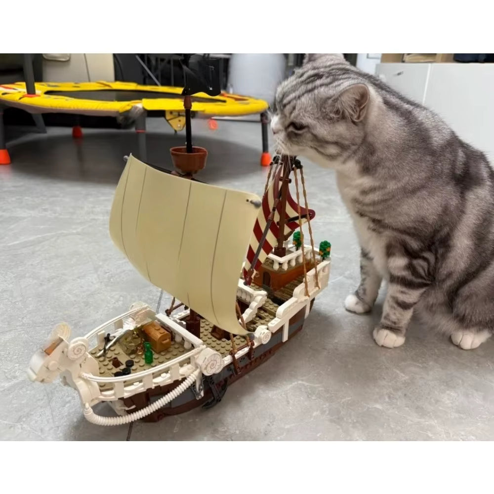 75639 MOC The Going Merry Pirate Ship Building Blocks One Piece 1376pcs