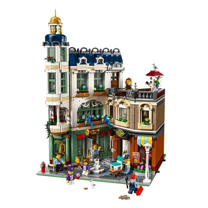 11371 MOC Shopping Street with 7 Mini Figures Building Blocks Icons 3456pcs