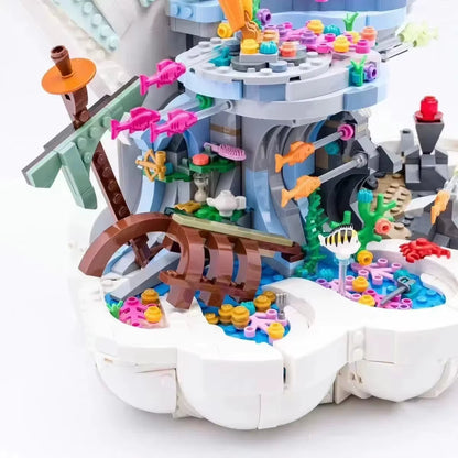 43225 MOC The Little Mermaid Royal Clamshell with 5 Mini Figures Building Blocks Disney 1808pcs