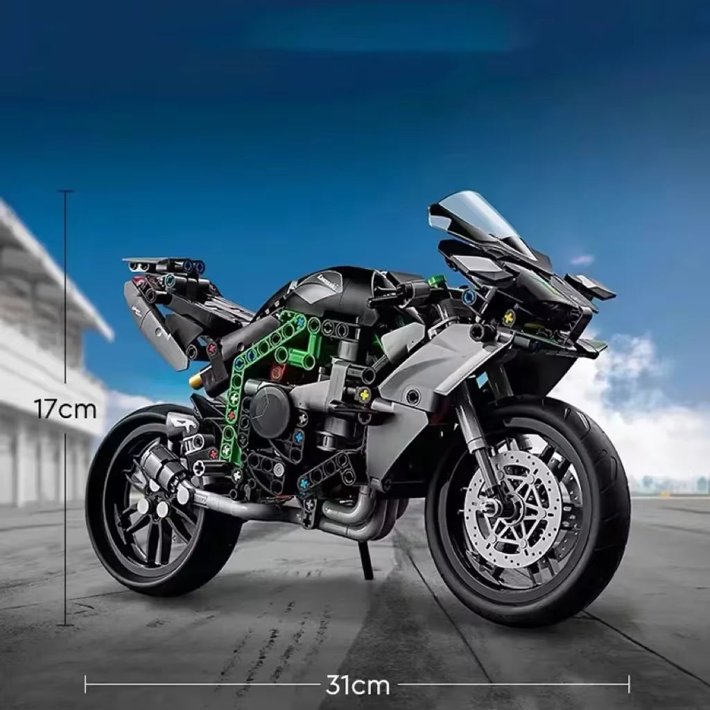 42170 MOC Kawasaki Ninja H2R Motorcycle Building Blocks Technic 643pcs ...