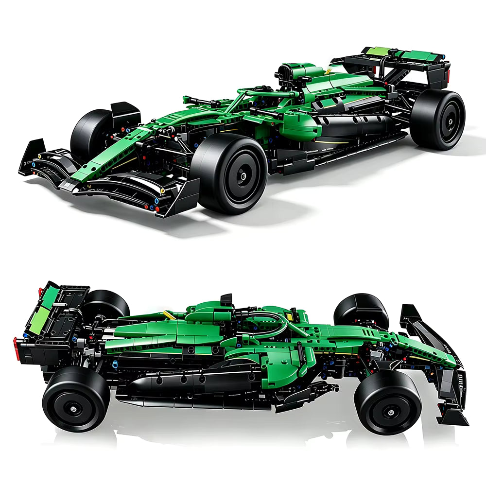 42240 MOC Aston Martin Aramco AMR25 F1 Car Building Blocks Technic 1547pcs