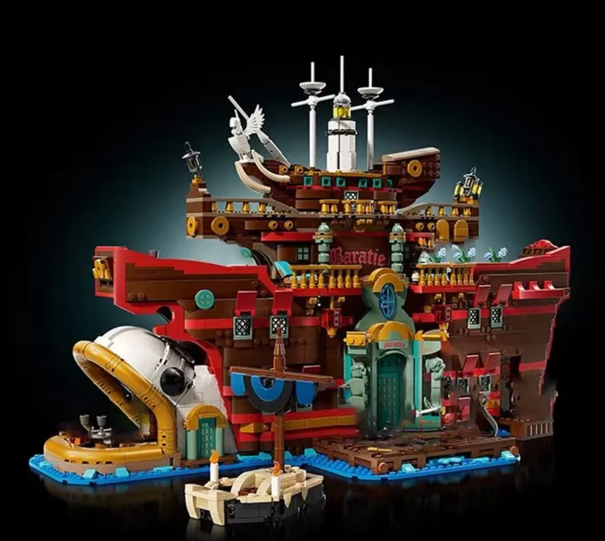 75640 MOC The Baratie Floating Restaurant Building Blocks One Piece 3402pcs