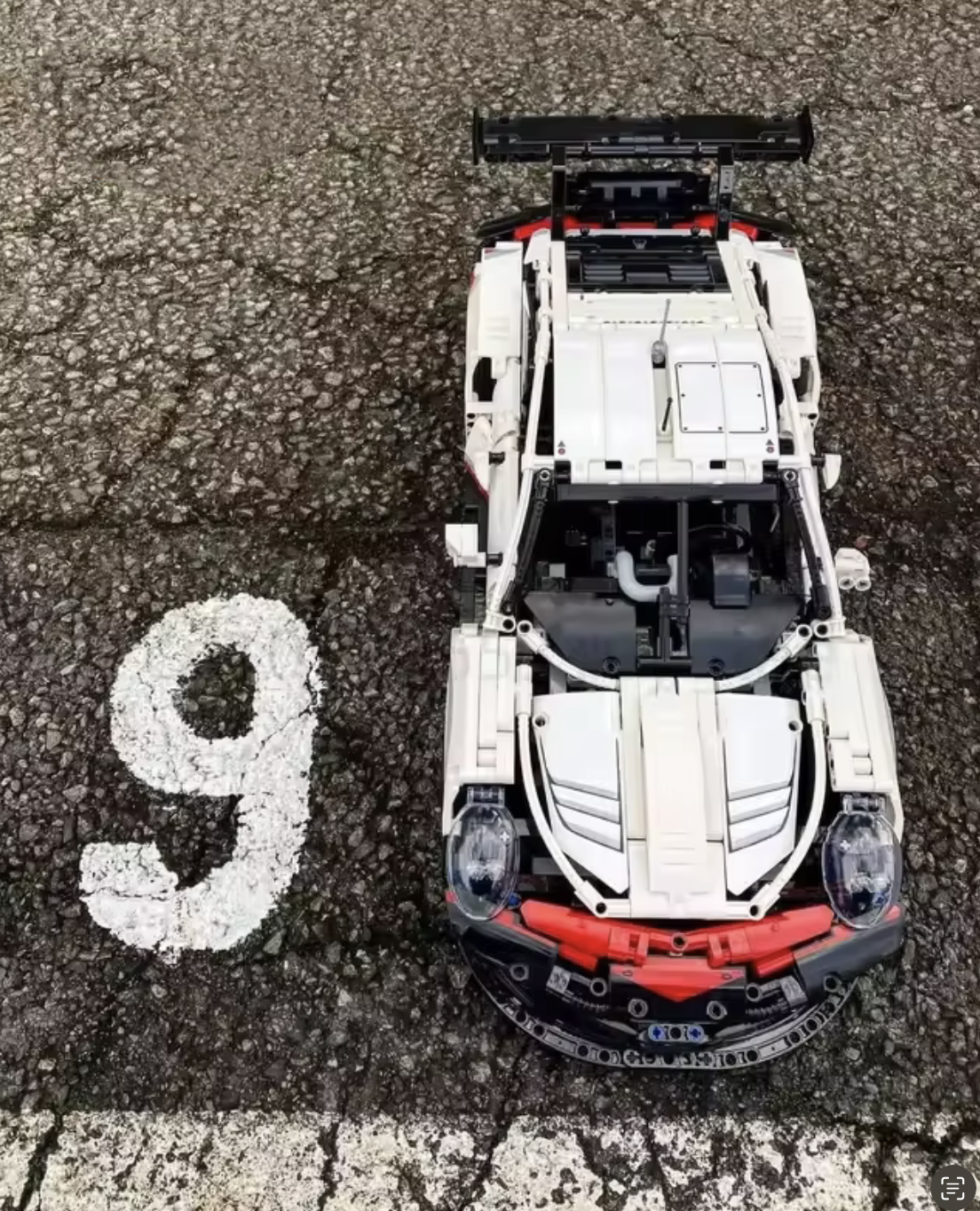 42096 MOC Porsche 911 RSR Building Blocks Technic 1580pcs