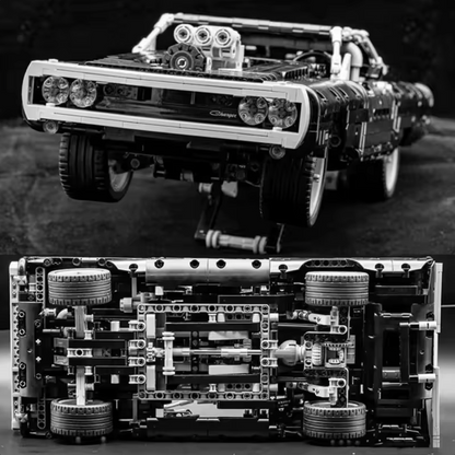 42111 MOC Dom's Dodge Charger Building Blocks Technic 1077pcs