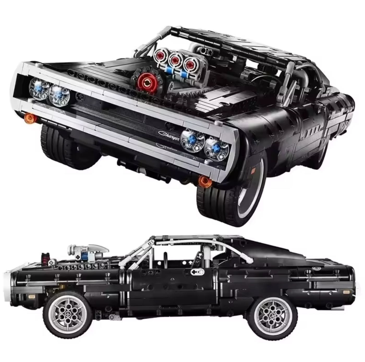 42111 MOC Dom's Dodge Charger Building Blocks Technic 1077pcs