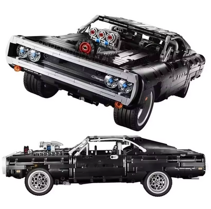 42111 MOC Dom's Dodge Charger Building Blocks Technic 1077pcs