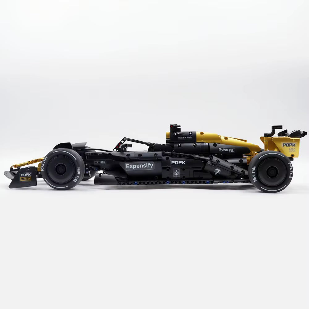 MK6023 MOC APXGP F1 "Black Gold" Racing Car Building Blocks Technic 1969pcs Boxed Edition
