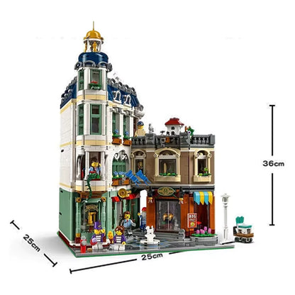 11371 MOC Shopping Street with 7 Mini Figures Building Blocks Icons 3456pcs