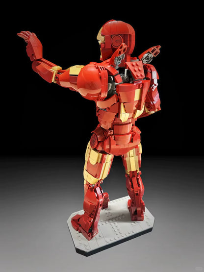 76344 MOC Iron Man Mark 3 Collectors' Edition Building Blocks Marvel 1297pcs