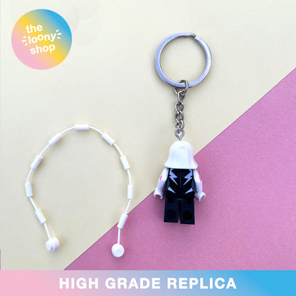Gwen Stacy Inspired Minifigure Keyring MOC Brick Keychain