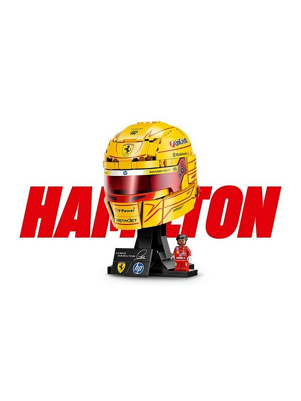 43022 MOC Scuderia Ferrari HP Lewis Hamilton Helmet Building Blocks Editions 884pcs