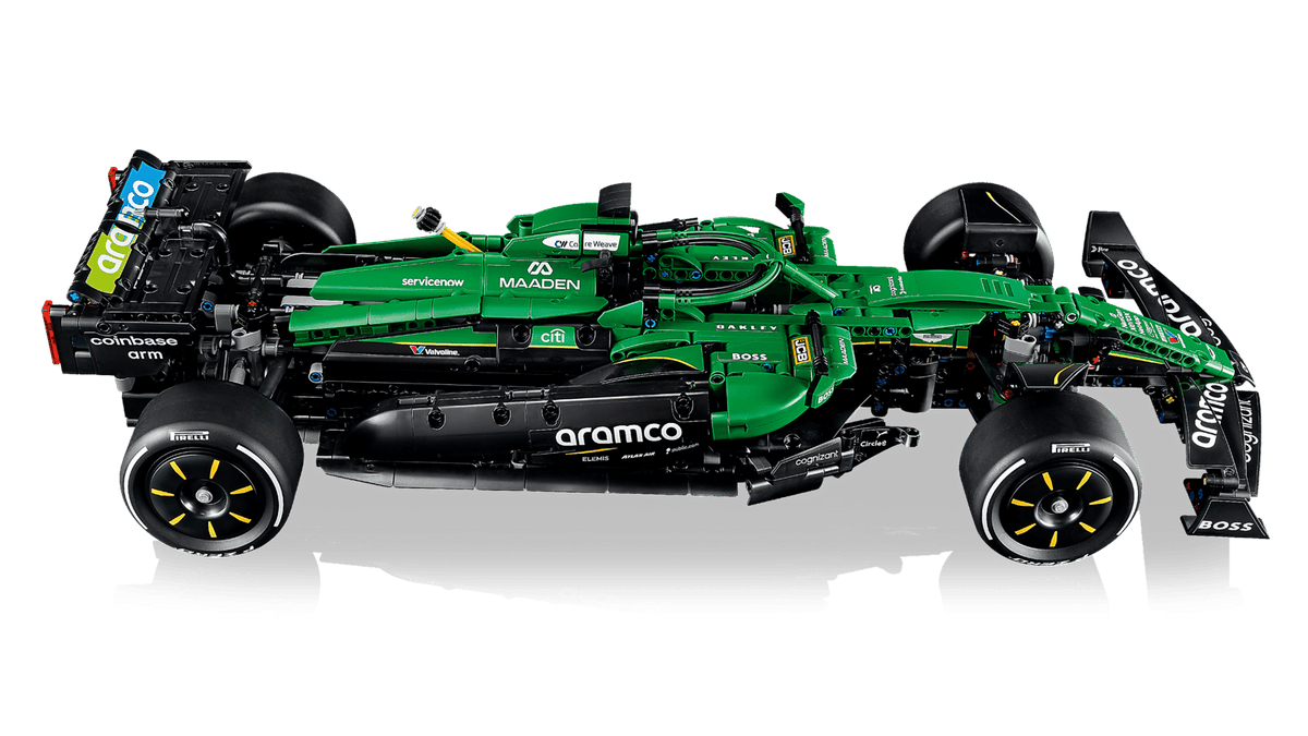 42240 MOC Aston Martin Aramco AMR25 F1 Car Building Blocks Technic 1547pcs