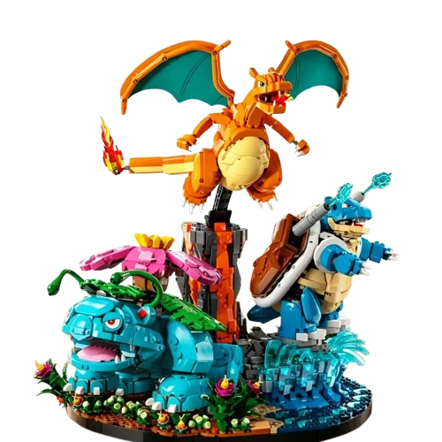 72153 MOC Venusaur, Charizard and Blastoise Building Blocks Pokémon 6838pcs