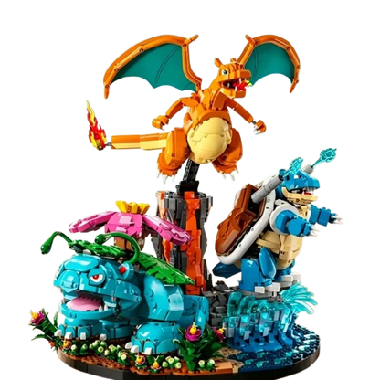 72153 MOC Venusaur, Charizard and Blastoise Building Blocks Pokémon 6838pcs