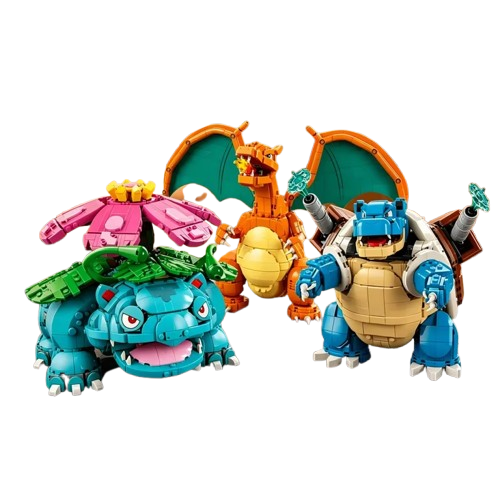 72153 MOC Venusaur, Charizard and Blastoise Building Blocks Pokémon 6838pcs