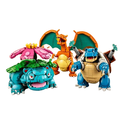 72153 MOC Venusaur, Charizard and Blastoise Building Blocks Pokémon 6838pcs
