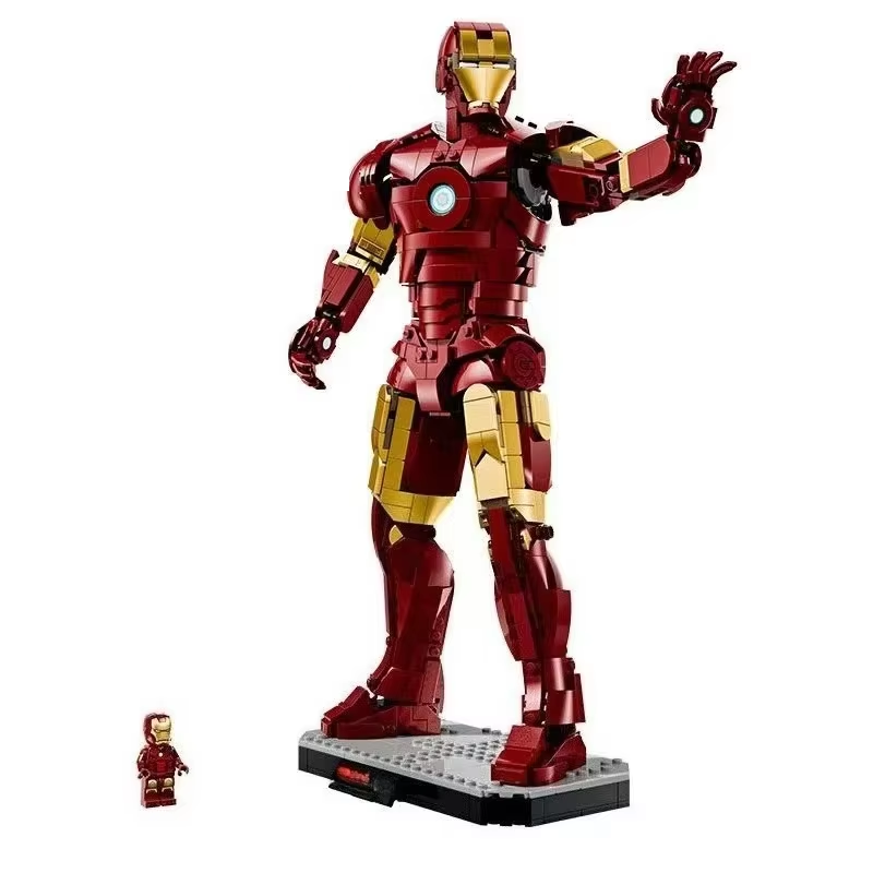 76344 MOC Iron Man Mark 3 Collectors' Edition Building Blocks Marvel 1297pcs