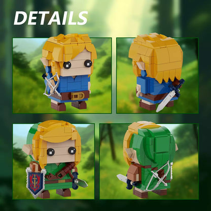 MOC Link Breath of the Wild Brickheadz Building Blocks with Box Zelda 334pcs