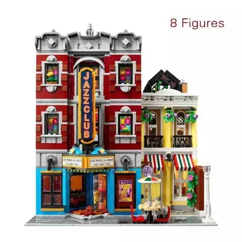 10312 MOC Jazz Club with 8 Mini Figures Building Blocks Icons 2899pcs