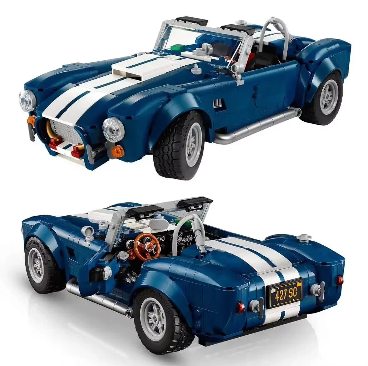 10357 MOC Shelby Cobra 427 S/C Building Blocks Icons 1241pcs