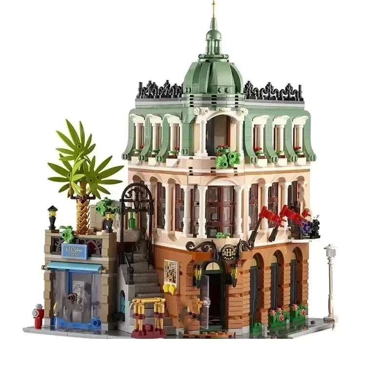 10297 MOC Hotel with 7 Mini Figures Building Blocks ICONS 3066pcs