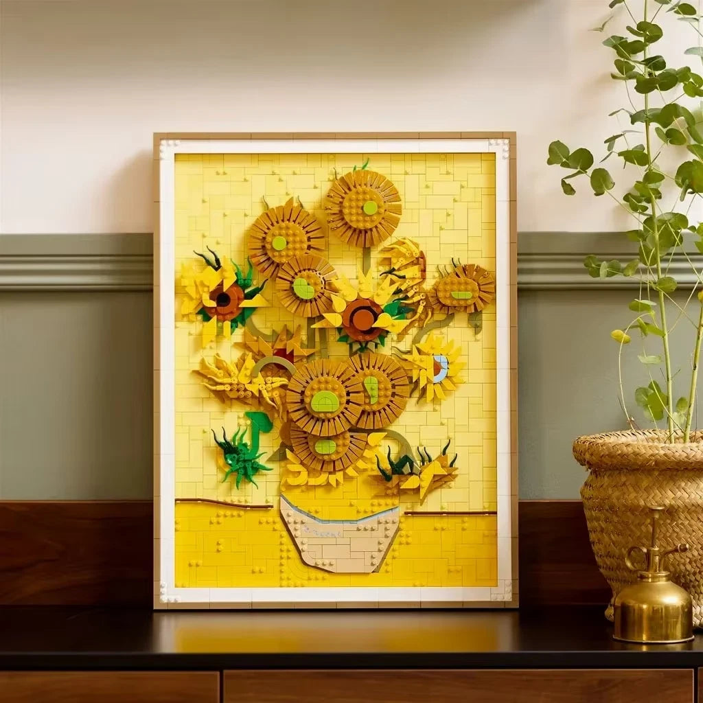 31215 MOC Vincent van Gogh – Sunflowers Building Blocks ART 2615pcs