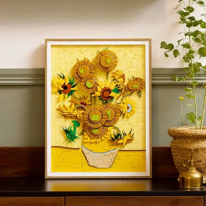 31215 MOC Vincent van Gogh – Sunflowers Building Blocks ART 2615pcs