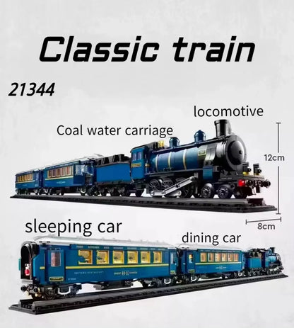 21344 MOC The Orient Express Train Building Blocks Ideas 2540pcs