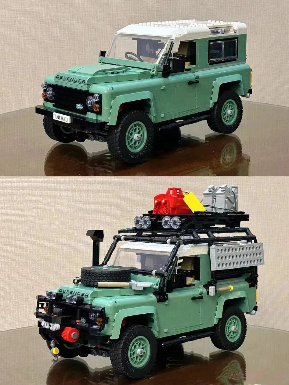 10317 MOC Land Rover Classic Defender 90 Building Blocks Icons 2336pcs