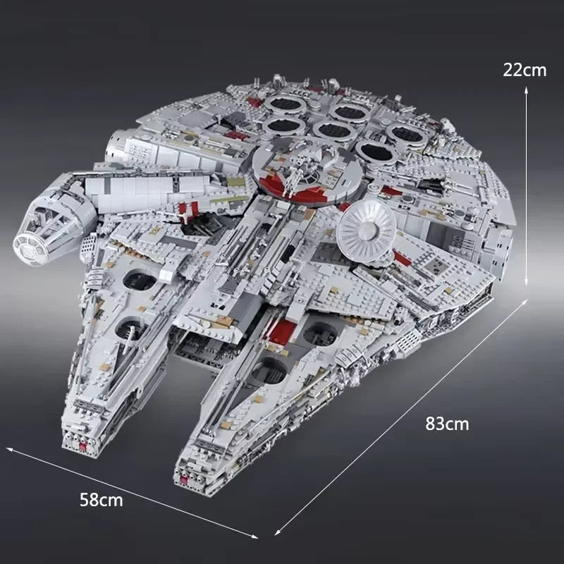 75192 MOC Millennium Falcon Building Blocks w 10 Figures MOC Star Wars 7541pcs