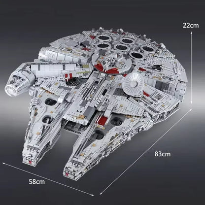 75192 MOC Millennium Falcon Building Blocks w 10 Figures MOC Star Wars 7541pcs