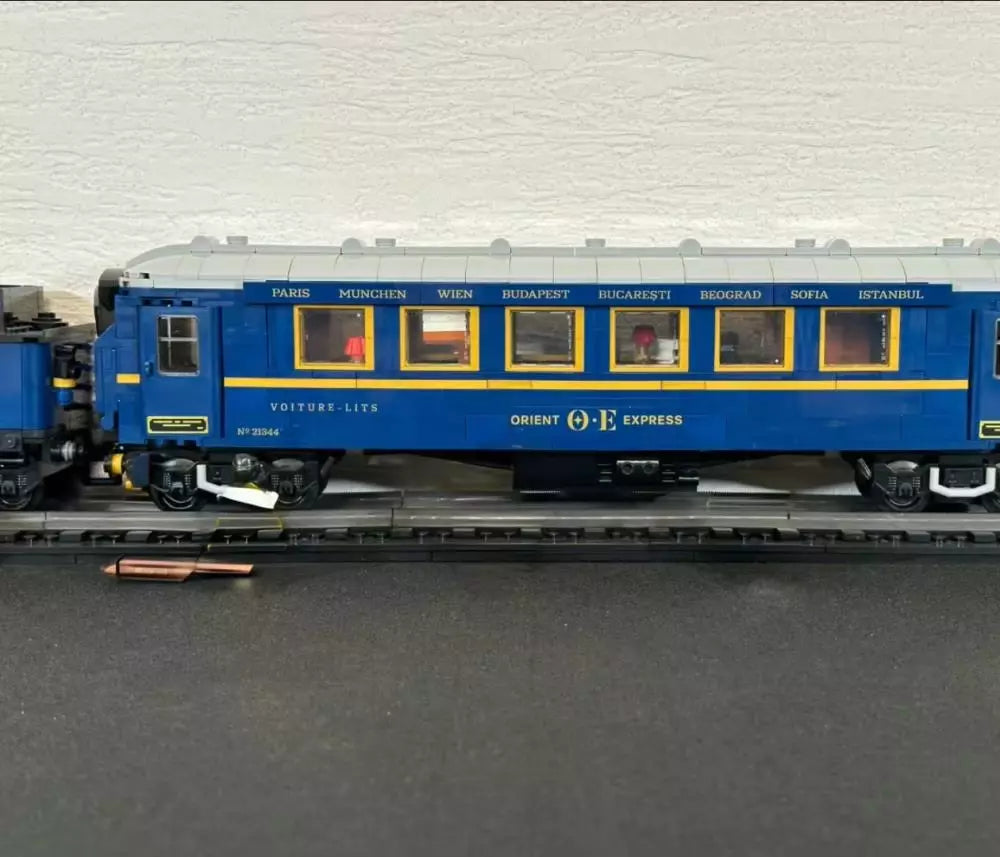 21344 MOC The Orient Express Train Building Blocks Ideas 2540pcs