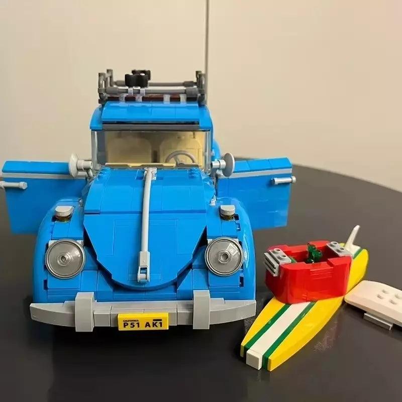 10252 MOC Volkswagen Beetle Building Blocks Creator Expert 1167pcs