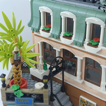 10297 MOC Hotel with 7 Mini Figures Building Blocks ICONS 3066pcs