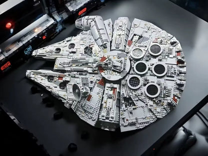 75192 MOC Millennium Falcon Building Blocks w 10 Figures MOC Star Wars 7541pcs