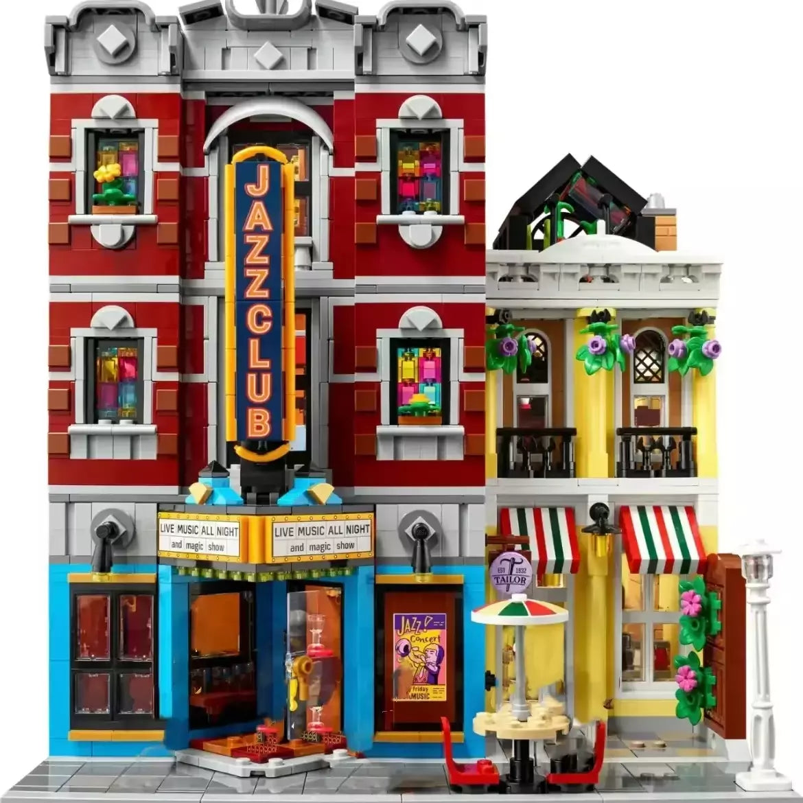 10312 MOC Jazz Club with 8 Mini Figures Building Blocks Icons 2899pcs