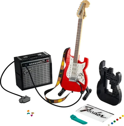 21329 MOC Fender Stratocaster Building Blocks Ideas 1074pcs