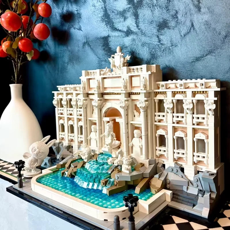 MOC 21062 Trevi Fountain Building Blocks Architecture 1880pcs