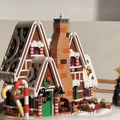 10267 MOC Gingerbread House with 3 Mini Figures Building Blocks Creator Expert 1477pcs Boxed Edition