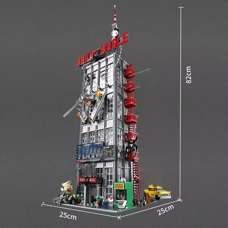 76178 MOC Daily Bugle Building Blocks with 25 Figures Spiderman 3789pcs