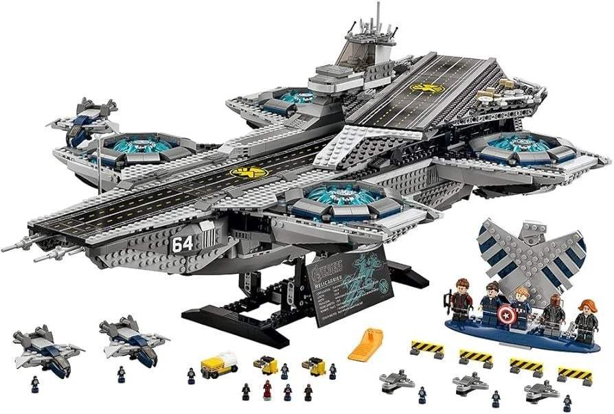 76042 The SHIELD Helicarrier Building Blocks with 5 Mini Figures Marvel 2996pcs