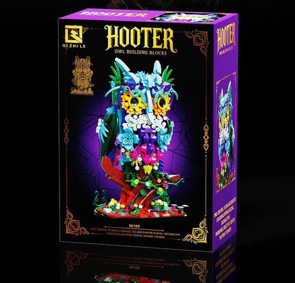 90109 MOC Hooter Owl Building Blocks 1358pcs Botanical Collection