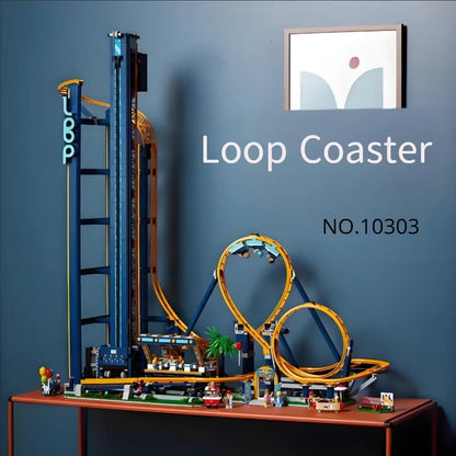 10303 MOC Loop Coaster with 11 Figures Building Blocks 3756pcs