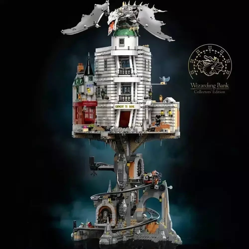 76417 MOC Gringotts Wizarding Bank – Collectors Edition Building Blocks Harry Potter 4803pcs