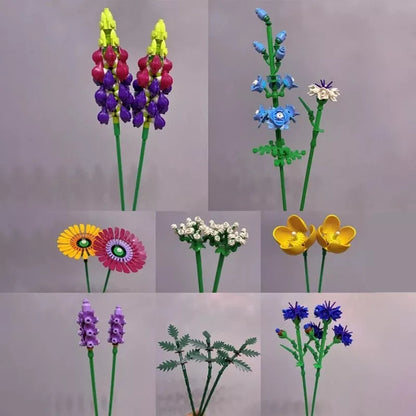 10313 MOC Wildflower Bouquet Building Blocks 939pcs Botanical Collection Boxed Edition