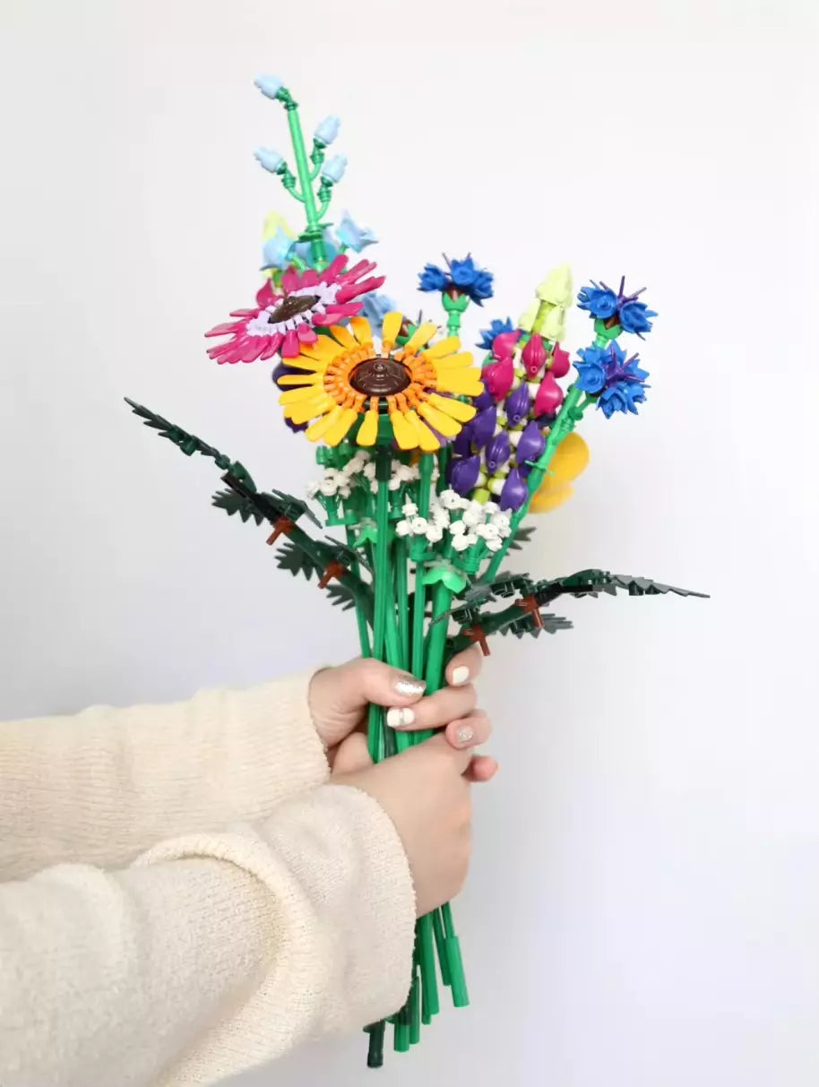 10313 MOC Wildflower Bouquet Building Blocks 939pcs Botanical Collection Boxed Edition