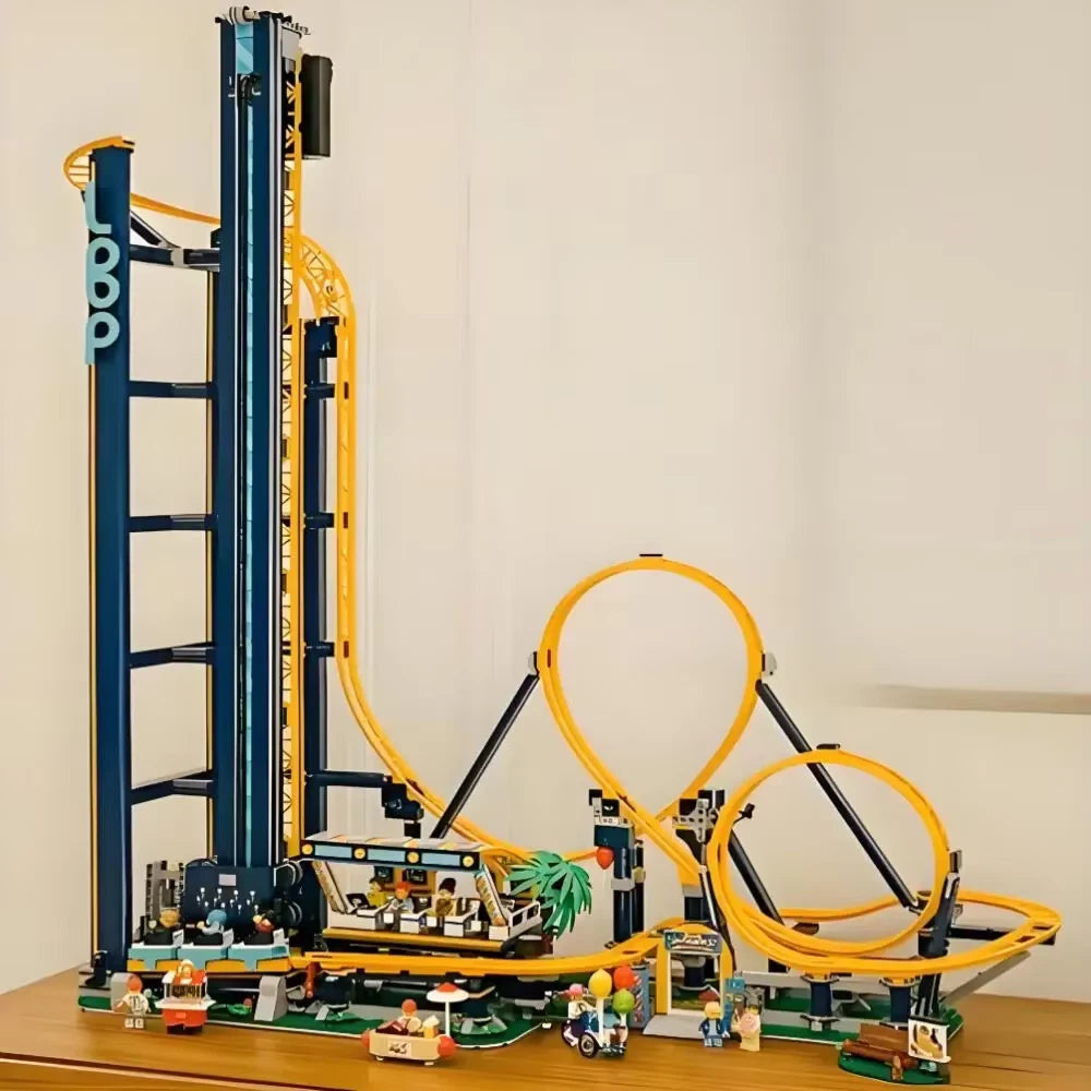 10303 MOC Loop Coaster with 11 Figures Building Blocks 3756pcs