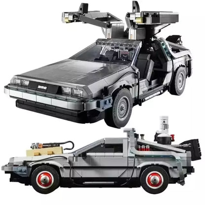 10300 MOC Back to the Future Time Machine Building Blocks Icons 1872pcs
