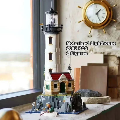 21335 MOC Motorised Lighthouse with 2 Mini Figures Building Blocks Ideas 2065pcs