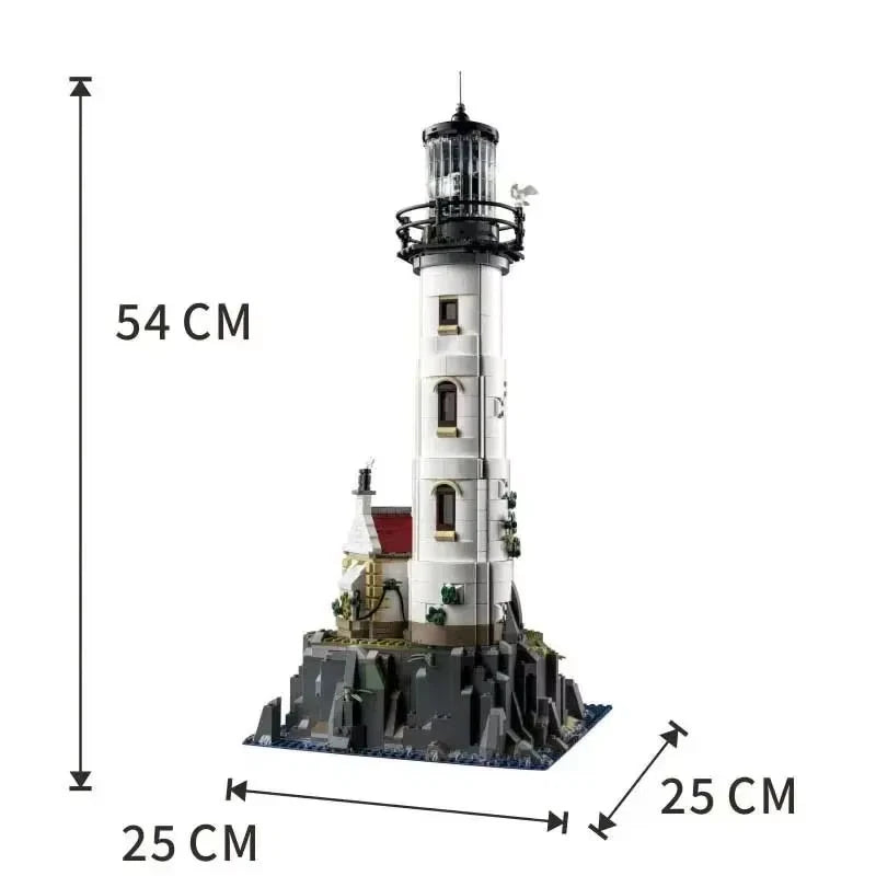 21335 MOC Motorised Lighthouse with 2 Mini Figures Building Blocks Ideas 2065pcs